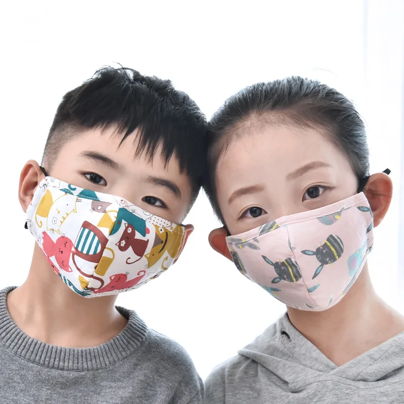 Pm2.5 Anti Smog Face Mask Pure Cotton And Fashion Cartoon Anime Dustproof Warm Breathable Reusable For Children Dropship | Красота и