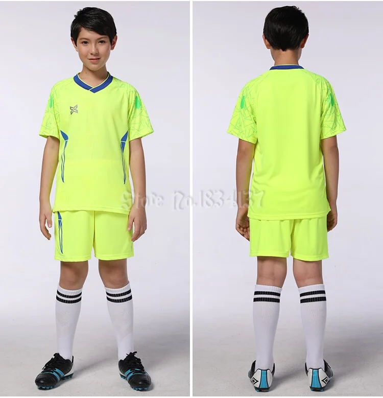 Футбольные майки для мальчиков и девочек, для взрослых и детей, комплекты одежды для футбола, мужская футбольная форма с коротким рукавом, футбольный спортивный костюм, Джерси