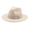 women hats winter ribbon band belt felt hats fascinator church formal winter hats white pink wide brim vintage women fedora hats ► Photo 2/6