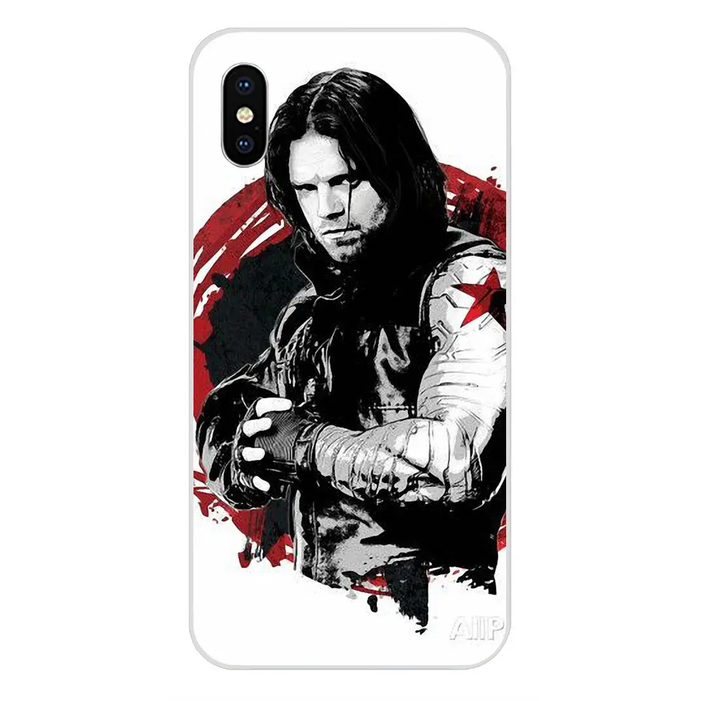 Капитан Америка Civil War Зимний Солдат Bucky для samsung Galaxy Note 5 8 9 S3 S4 S5 S6 S7 S8 S9 S10 5G mini Edge Plus Lite TPU