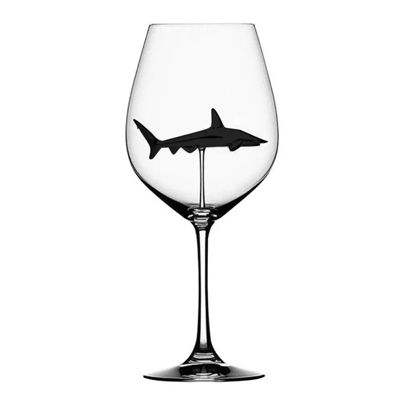 Акула, красное вино, бокал, красное вино, вечерние бокалы, Хрустальная чашка, большие вечерние торжественные бокалы с высококачественными питьевыми инструментами