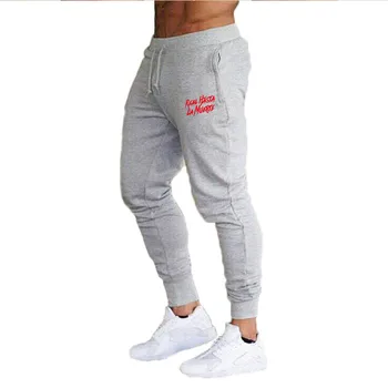 

Men's High quality Brand Sweatpants Real Hasta La Muerte Men Fitness Casual bodybuilding pants sweatpants Men's joggers pants