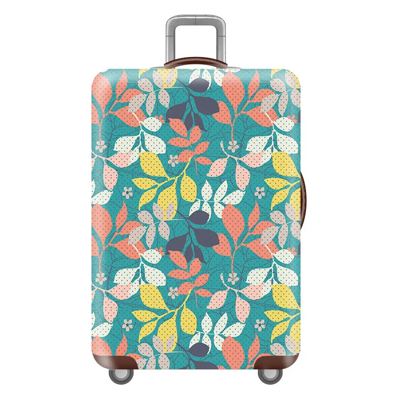 J Luggage cover Новые цветы эластичный багажный Защитный чехол Модный унисекс багажный чехол для 18-32 дюймов костюм чехол Аксессуары для путешествий - Цвет: J Luggage cover