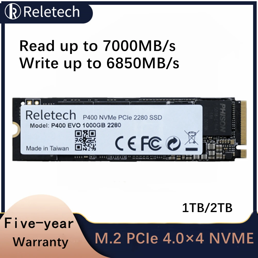 Суперскоростной твердотельный накопитель Reletech M.2 P400 EVO ssd NVMe PCIE 4 0 × ТБ 2 2280 NAND для