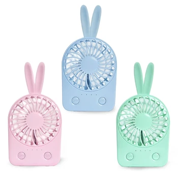

Rabbit Portable Handheld USB Mini Air Conditioner Rechargeable Cooler Fan Desk