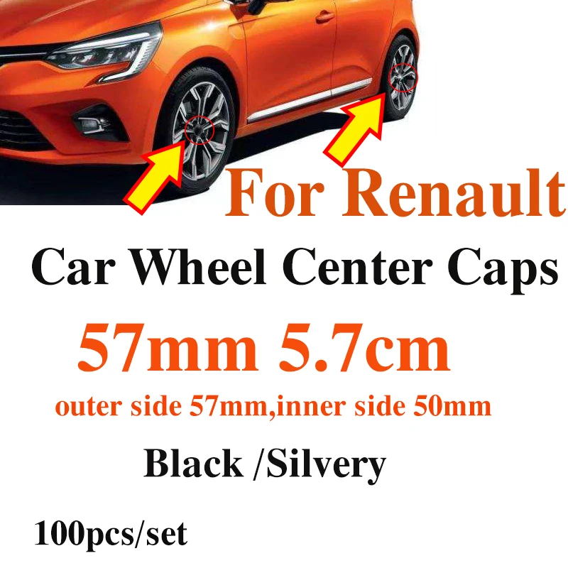 100 шт. 57 мм ABS для Renault Megane/Clio/Лагуна/Twingo/Espace автомобильные диски ступицы колеса центр крышки логотип значок