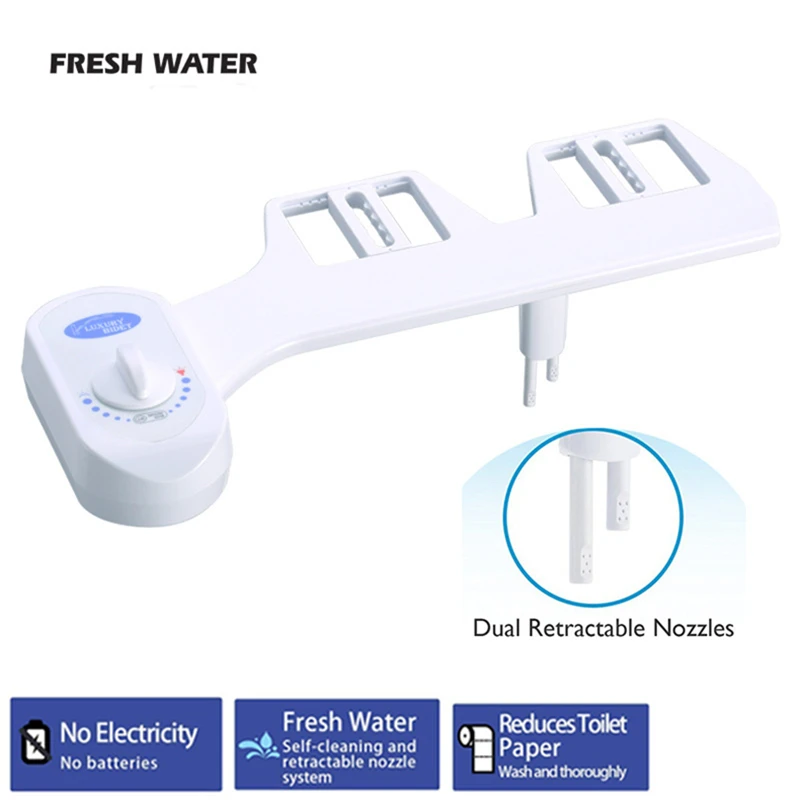 Body Cleaner Simple Butt Washing Women 's Cleaner Toilet Cover Plate Non-Plug-in Two Modes Cold Water Washing Bidet