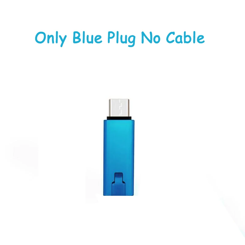 Usb-кабель с возможностью быстрой резки для iPhone X 11 Pro samsung Xiaomi huawei htc LG zte Moto - Цвет: Only Blue Plug