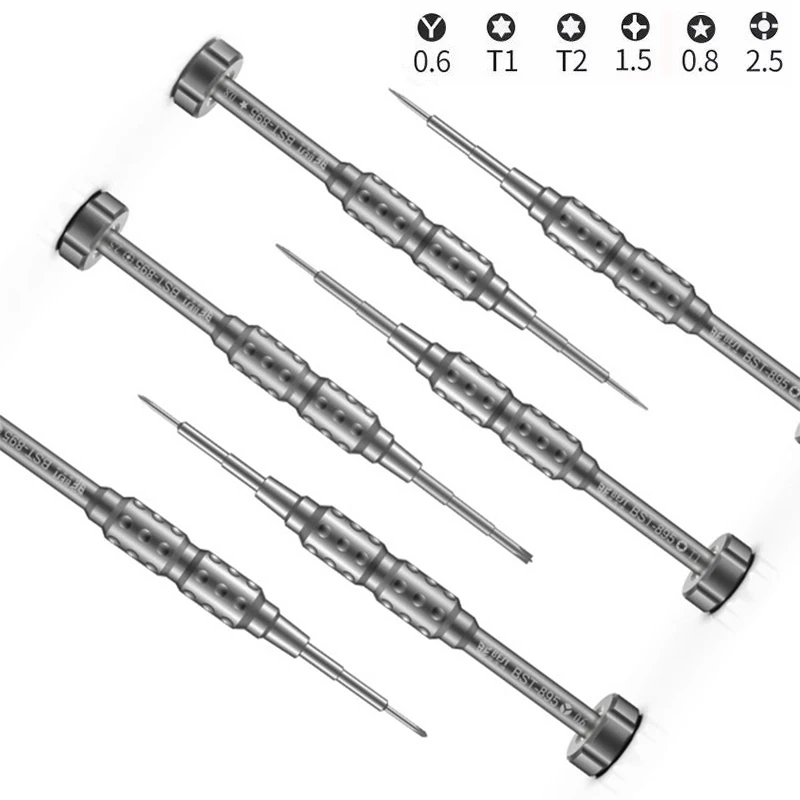 

New Screwdriver Set Aviation Aluminum Handle Extra-hard for iPhone Samsung Disassembly Tool Effective as QIANLI Screwdriver