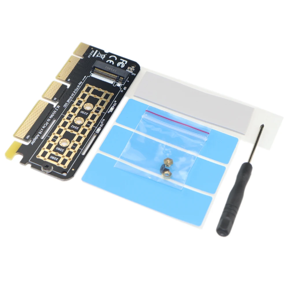 M.2 nvme ssd 어댑터 pci-e 3.0x4x8x16-ngff m 키 솔리드 스테이트 드라이브 컨버터 카드 (2230  2282 ssd 지원) win 10