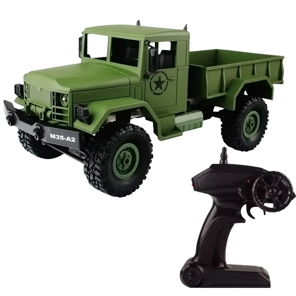 

4WD RC Crawler Car 2.4G Remote Control Big Foot Off-road Crawler Military Vehicle Model RTR Toy For Kids Gift MN-35