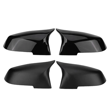 

For Bmw F20 F21 F87 M2 F23 F30 F36 X1 E84 Gloss Black Side Mirror Cover Cap Rearview -M4 Style