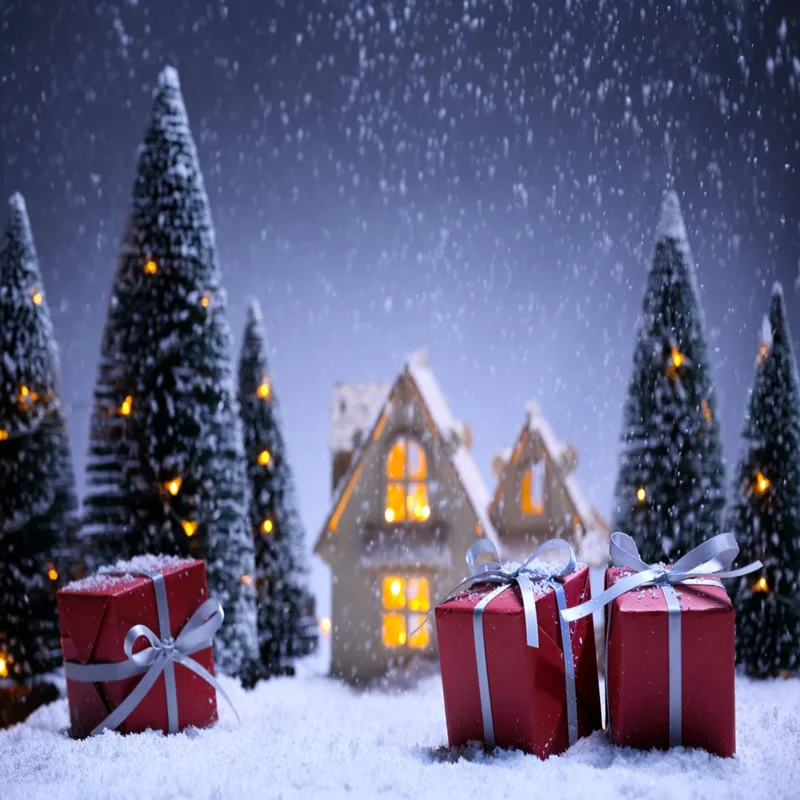 

WHISM 3*5 Feet Woods Snow Photography Background Cloth Photo Cloth Furniture Decoration Painting