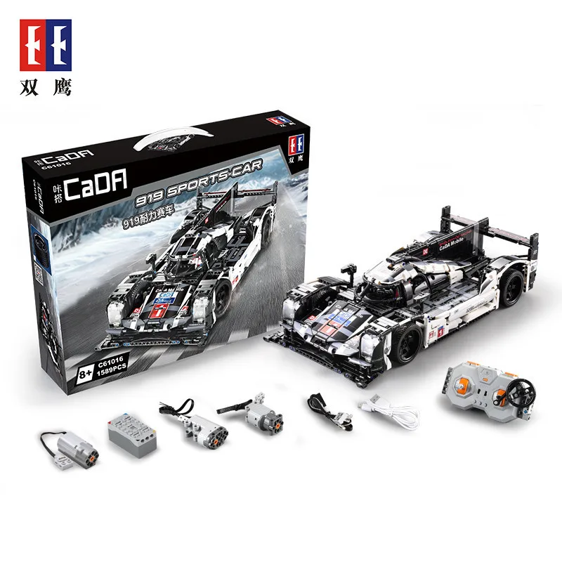 

Double e C61016 Science And Technology Power Group Remote Control 919 Endurance Large Race Car Boy Educational Assembled Buildin