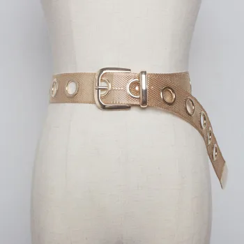 

CETIRI European American Style Full Metal Mesh Belt Girl Korean Version Wild Pin Buckle Student Jeans Belt Cool Punk