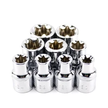 9 шт. 1/" 12,5 мм E10-E24 Torx Набор торцевых головок CR-V Е-типа гаечный ключ с шестигранным ключом шестигранный ключ 1/2 Набор торцевых головок Инструменты для ремонта авто