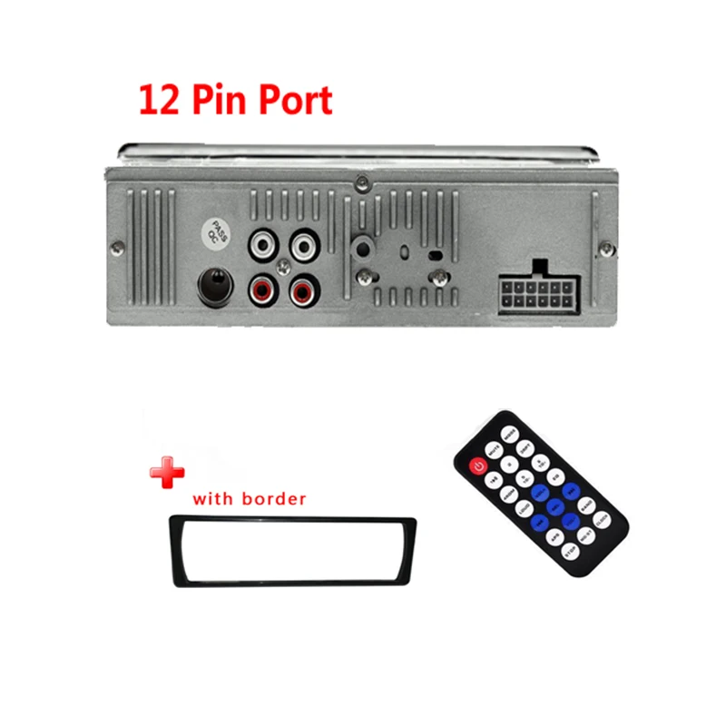 Автомобильный мультимедийный плеер TOSPRA, Bluetooth, Авторадио, MP3 плеер, автомобильный стерео радио, FM, Aux вход, приемник, USB, JSD-520, 12 В, в тире, 1 din - Цвет: 12PIN car radio