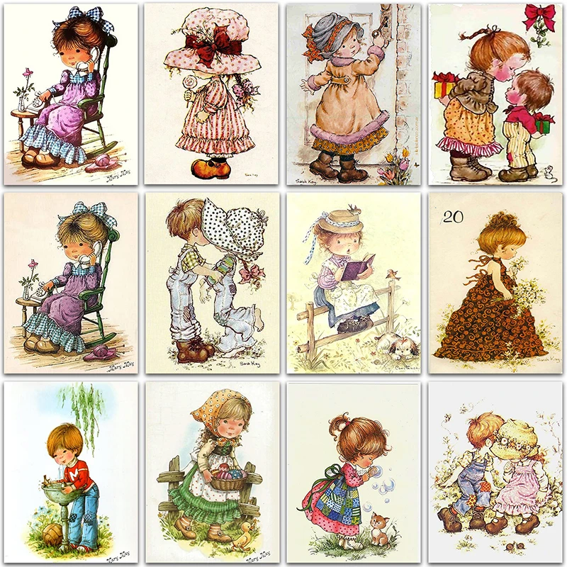 Diamond painting 5D DIY Diamond Painting Cartoon little girl gift Princess flower Full Square&Round mosaic embroidery Cross stitch home decor Art