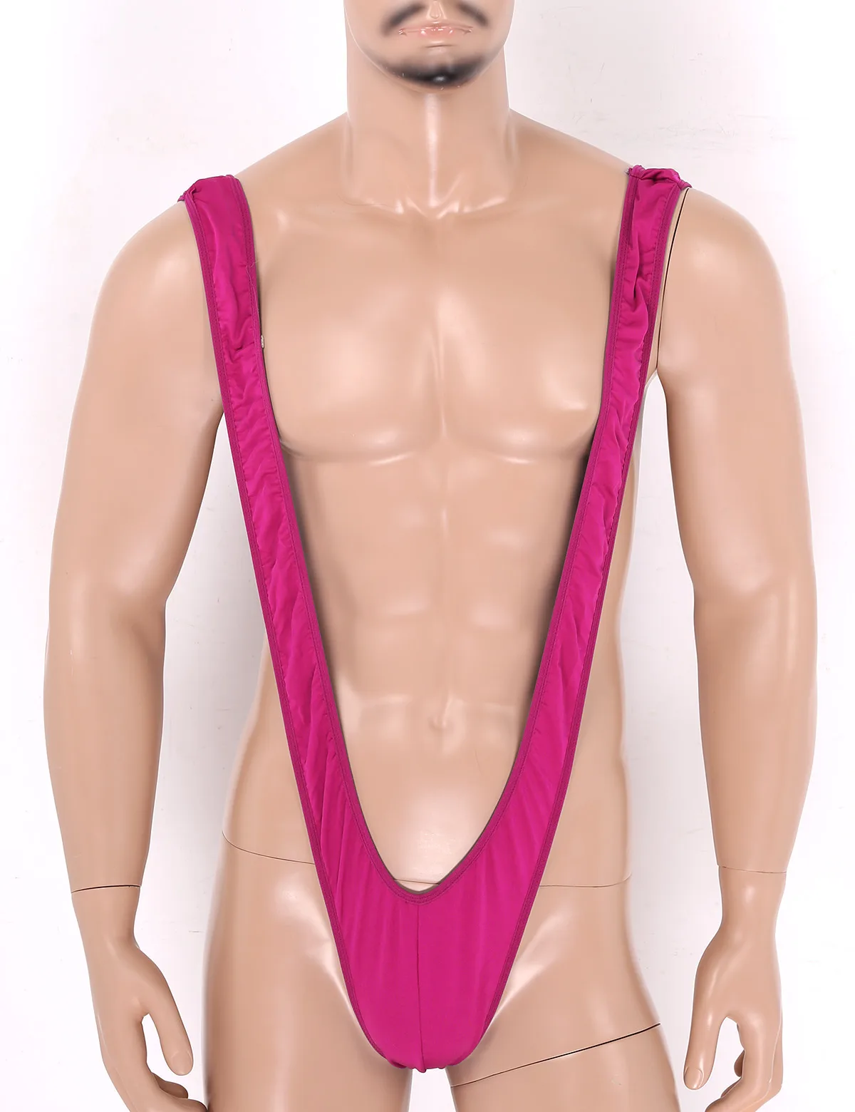 Mens One-piece Mankini Micro Thong Body Lingerie Sexy Deep V-shaped Suspender Bodysuit Hot Sissy Gay Fetish Body Suit Nightwear