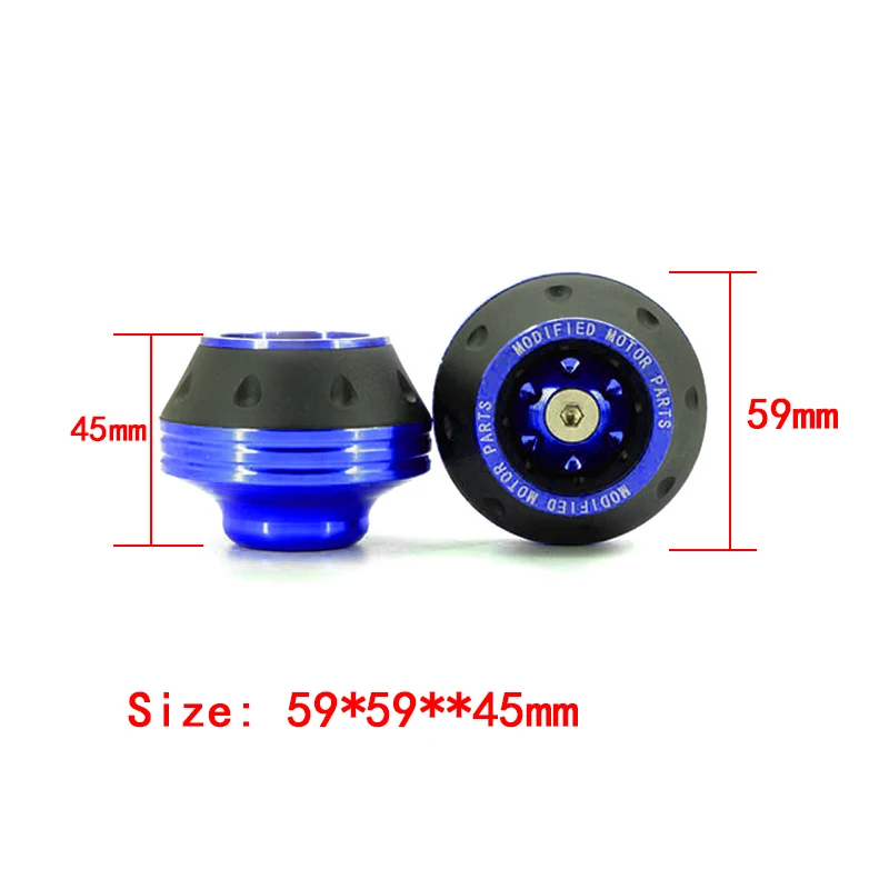 1 пара Мотоцикл Защита от падения Скутер мопед ЧПУ алюминиевые аксессуары для мотоциклов передняя вилка рама колеса ползунки сплав