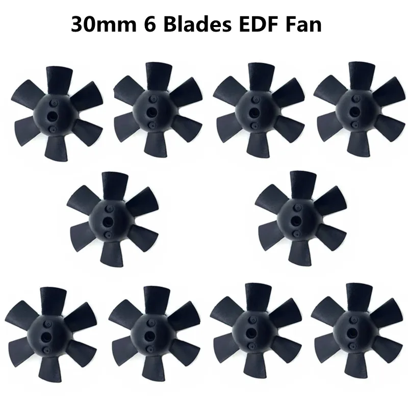 10 шт./лот 6 лезвий EDF Fan для 30 мм Ducted fan motor Parts jet plane | Игрушки и хобби