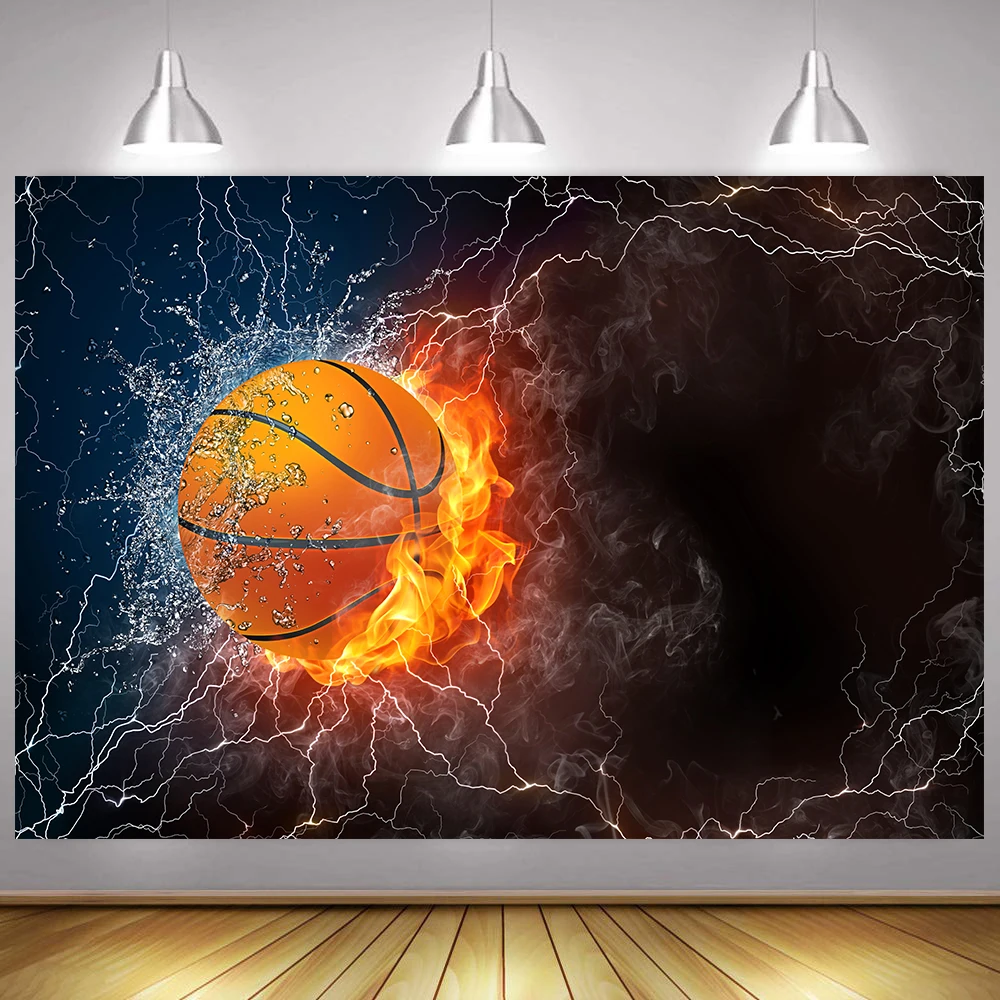 MTMETY Баскетбол фон для дня рождения вечерние фотографии фон баннер для украшения вечеринки для фотостудии - Color: 121008