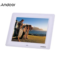 7 ''HD TFT-LCD Ультратонкая цифровая фоторамка с часами слайд-шоу MP3 MP4 видеоплеер с дистанционным настольным цифровым фоторамкой