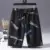 2021 Summer Casual Shorts Men's Ice Trend, Versatile, Wearing Beach Pants, Straight Tube Loose 5-point Medium Pants mens casual shorts Casual Shorts