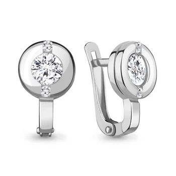 

AQUAMARINE earrings with cubic zirconia, cubic zirconia swarovski, Silver 925