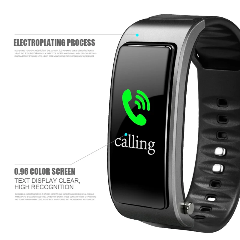 

2 In 1 Smart Bracelet with Bluetooth Earphone Heart Rate Monitor Sports Watch TU-shop