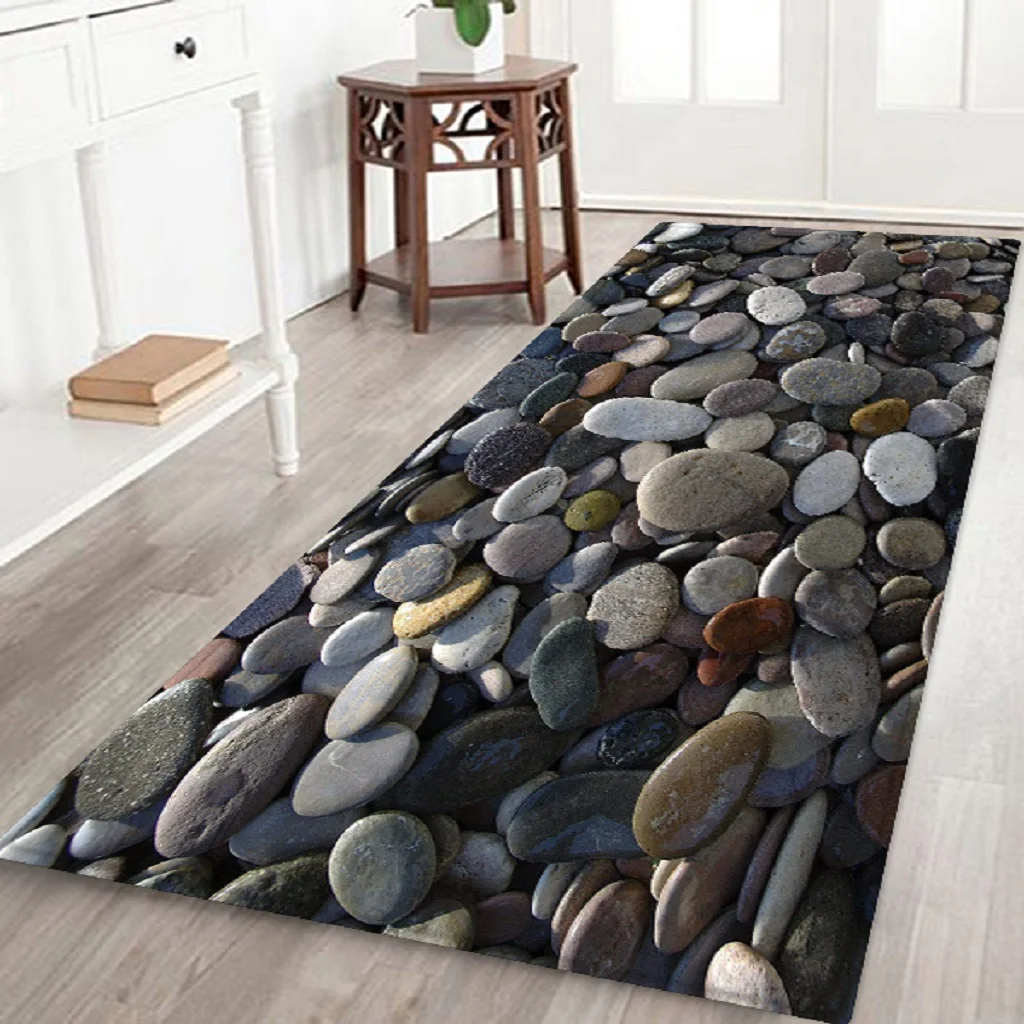 3D Living Room Area Rug Runner Anti-Skid Floor Mat Carpet