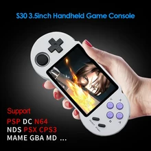 Pocketgo s30 retro console de jogo 3.5 polegada ips tela jogador de jogo handheld embutido 128gb 10000 jogos de bolso jogadores de vídeo