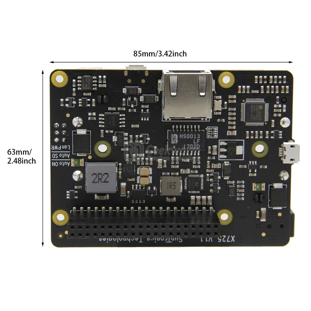 Raspberry Pi 4 Модель B X725 UPS шляпа(18650 мощность макс 5,1 В 8А выход)+ безопасное выключение+ Пробуждение на Lan управление питанием Плата расширения