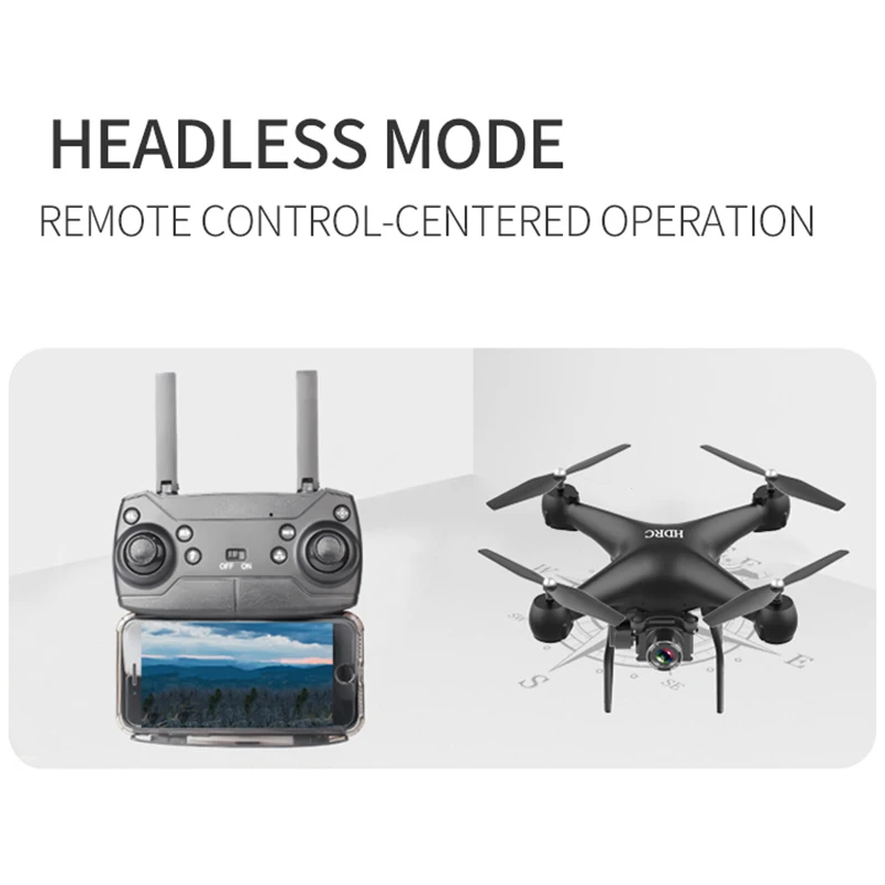 RC Quadcopter Drone 4K WiFi FPV HD Camera RC Helicopter Optical Flow Altitude Hold Flight 20 Minute