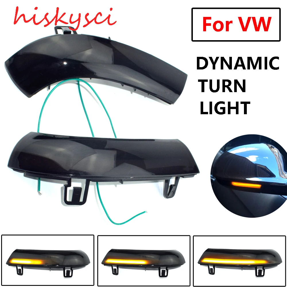 

LED Car Dynamic Turn Signal Blinker Flowing Water Blinker Flashing Light For VW GOLF 5 GTI Jetta MK5 Passat B5.5 B6 Sharan