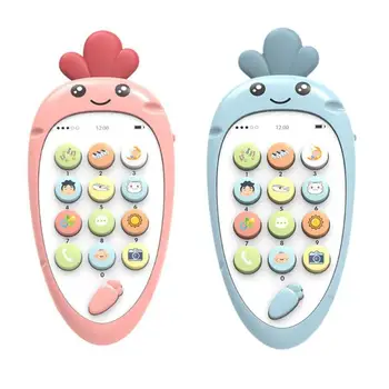 

Cartoon Telephone Toys Hand-Eye Coordination Analog Dialing English Learn Electronic Cellphone Baby Xmas Puzzle Gfits