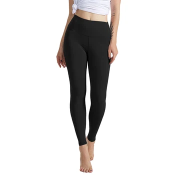 

NORMOV Casual Women Leggings Solid High Waist Push Up Polyester Ankle Length Workout Leggings Jeggings Fitness Leggings Female