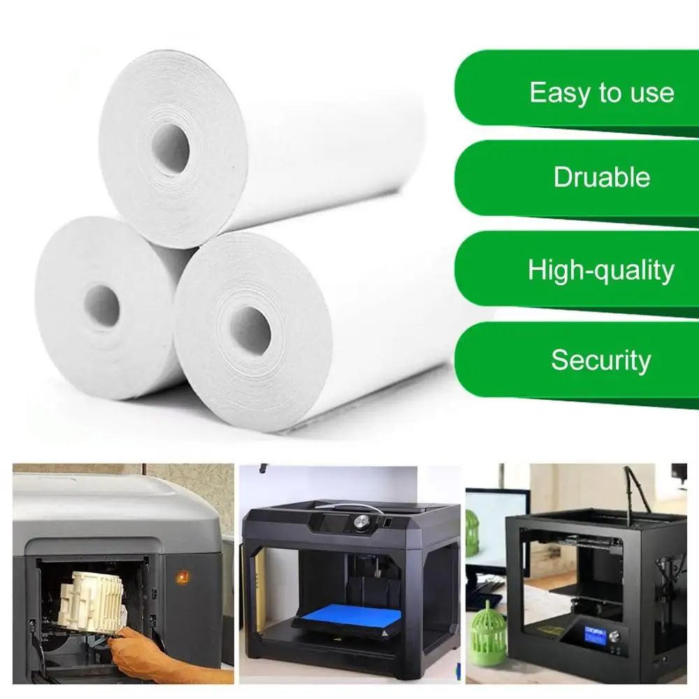 

5 Rolls Printable Sticker Paper Roll Direct Thermal Paper with Self-adhesive 57*30mm for PeriPage A6 Pocket PAPERANG P1/P2
