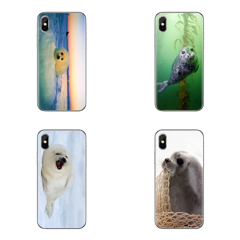 Soft Skin Cover Baby Seal Arctic Snow Print Nature For Huawei Nova 2 3 2i 3i Y6 Y7 Y9 Prime Pro GR3 GR5 2017 2018 2019 Y5II Y6II |