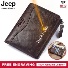 

Male Genuine Leather Wallets Men Wallet Credit Business Card Holders Vintage Brown Leather Wallet Purses High Quality Engraving