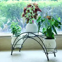 Ou полукруг полый многослойный Крытый бытовой жардиньер, балкон из кованого железа денежный завод заключенный гостиная наземная дуга