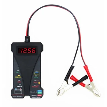

Hot 805 A Digital Display Tool Portable Battery Tester Sound Prompt Car Accessories Charging System Black Motorcycle Led Analyze