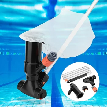 

Pool Vacuum Cleaner Swimming Pool Vacuum Jet 5 Pole Sections Suction Tip Connector Inlet Portable Detachable Cleaning Tool