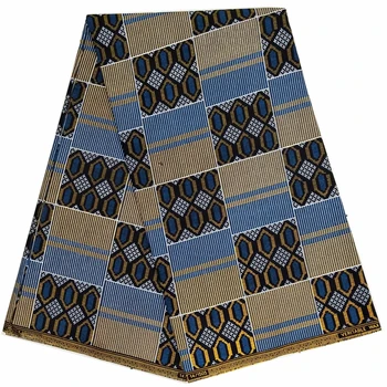 

2019 Veritable wax Ankara African wax prints fabric wax wrapper 100% cotton 6 yards