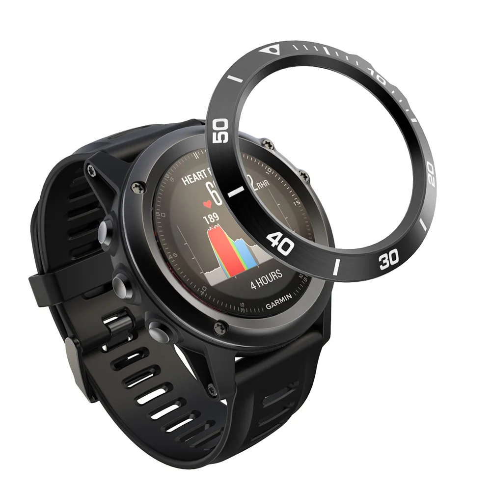 Для Garmin Fenix 3/Feniix 3 HR Безель кольцо из нержавеющей стали скульптурный ТАХИМЕТР клейкая крышка защита от царапин Ringke