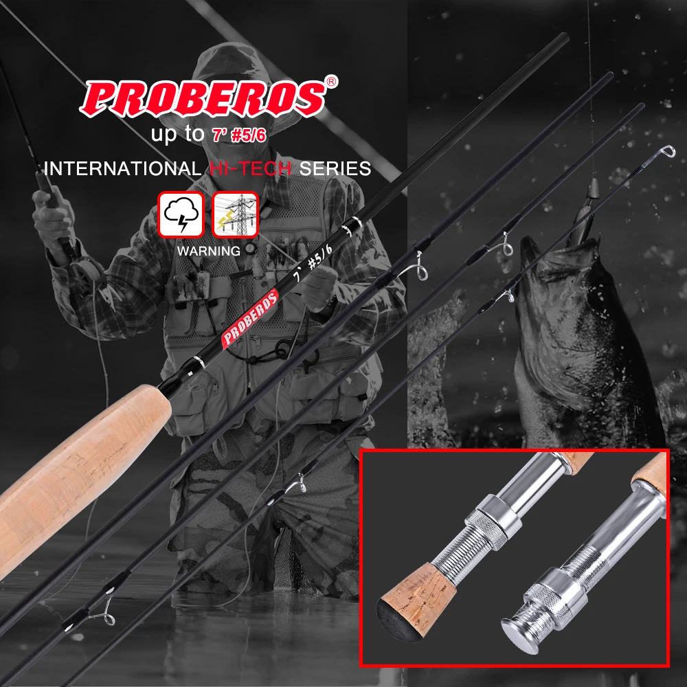

1PC Japan Carbon Fiber Fly Fishing Rod 7FT 2.1M&2.7M 4 Section Line wt 3/4 5/6 7/8 Soft Cork Handle Fly Rod Fishing Tackle