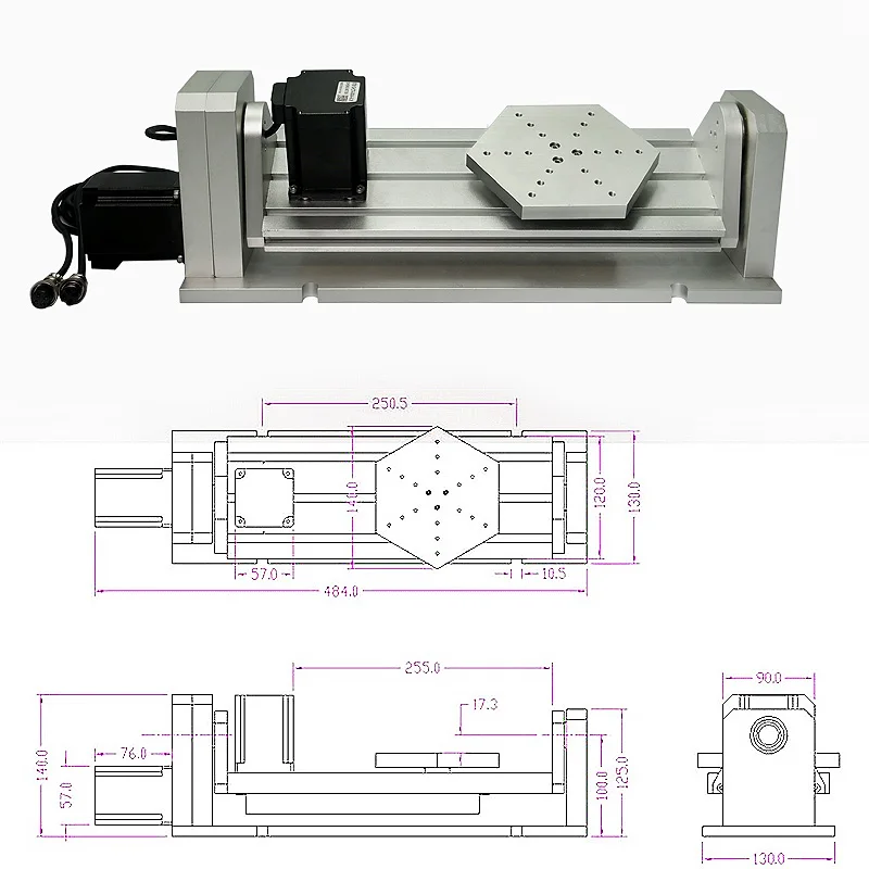 Cnc фрезерный станок часть CNC 5 оси (aixs ось вращения) Тип пластины диска для столба