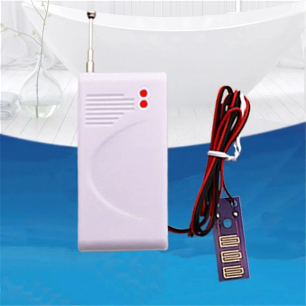 

2pcs 433MHz Wireless Water Leakage Detector Leak Sensor Detection Flood Alert Overflow For Home Security Alarm Newest Drop Ship