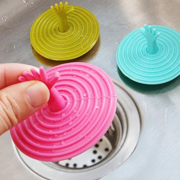 

1pc Kitchen Accessories Bath Sink Strainer Drain Hair Catcher Bath Stopper Plug Sink Strainer Filter Shower Sink Strainer Plugs