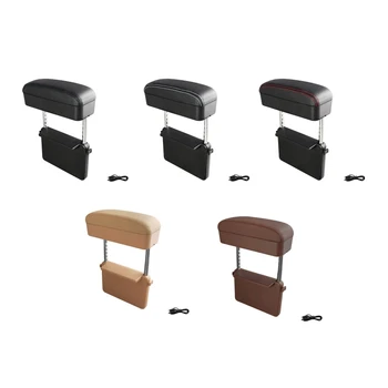

Car Armrest Box Storage Case Car Seat Clearance Wireless Charger Elbow Forearm Wrist Rest for Automobile Creative Keys Organizer